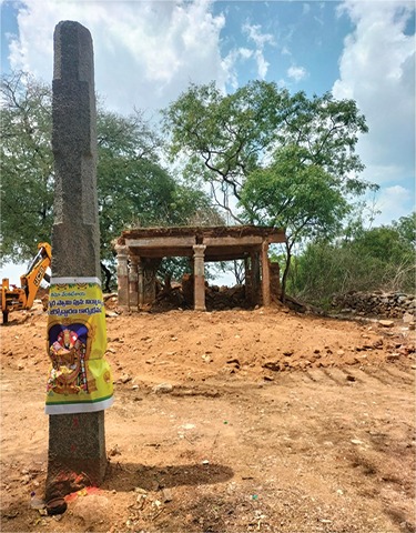 Balaji Temple Pedhamangalaram Before Restoration