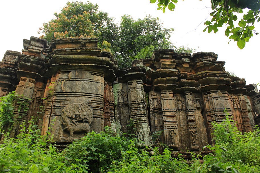 Ancient temple at sunrise